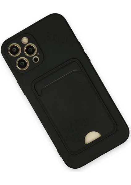 Newface iPhone 12 Pro Max Kılıf Kelvin Kartvizitli Silikon - Siyah modelleri