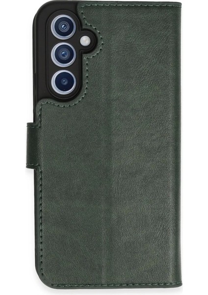 Newface Samsung Galaxy A34 5g Kılıf Trend S Plus Kapaklı Kılıf - Yeşil