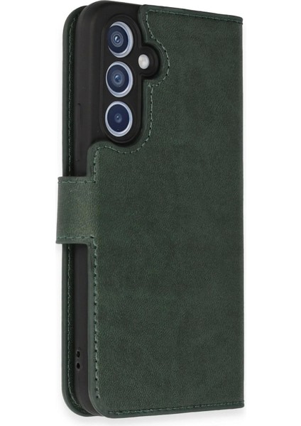 Newface Samsung Galaxy A34 5g Kılıf Trend S Plus Kapaklı Kılıf - Yeşil fiyatları