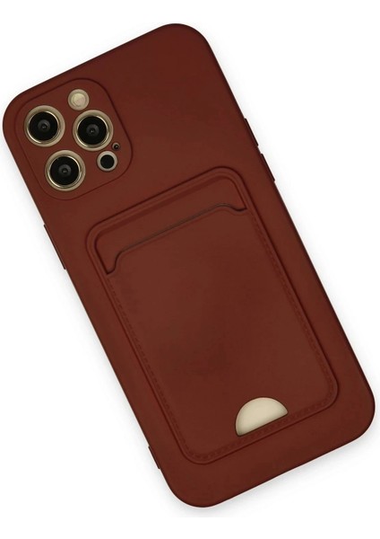 Newface iPhone 12 Pro Max Kılıf Kelvin Kartvizitli Silikon - Bordo fiyatları