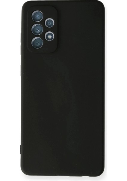 Newface Samsung Galaxy A72 Kılıf Nano Içi Kadife Silikon - Siyah