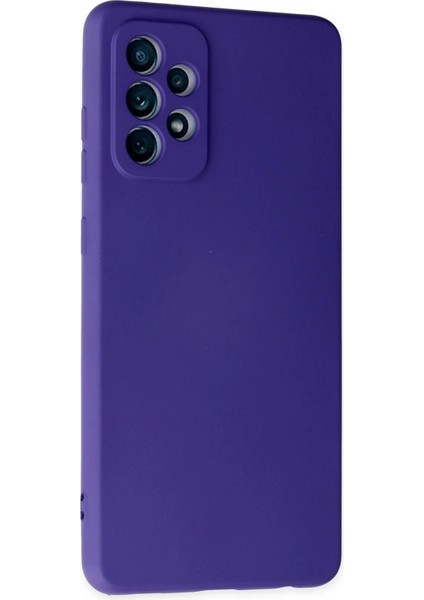 Newface Samsung Galaxy A72 Kılıf Nano Içi Kadife Silikon - Mor fiyatları
