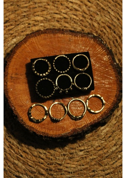 Altın Eklem Sembol Özel Yüzük Seti 10'lu fiyatları