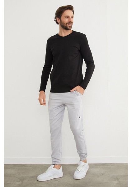 Beli Bağlamalı Çift Cepli Jogger Eşofman Altı modelleri