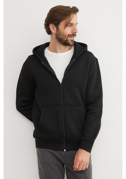 3 Iplik Fermuarlı Kanguru Cepli Sweatshirt fiyatları