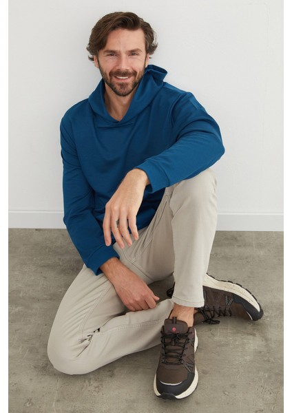 Kapüşonlu Kanguru Cepli Sweatshirt