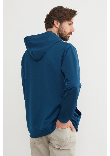 Kapüşonlu Kanguru Cepli Sweatshirt