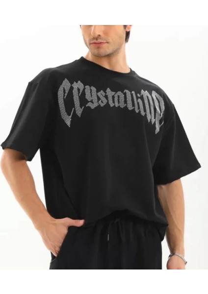 Unisex Oversize Taşlı Thirt Iyah