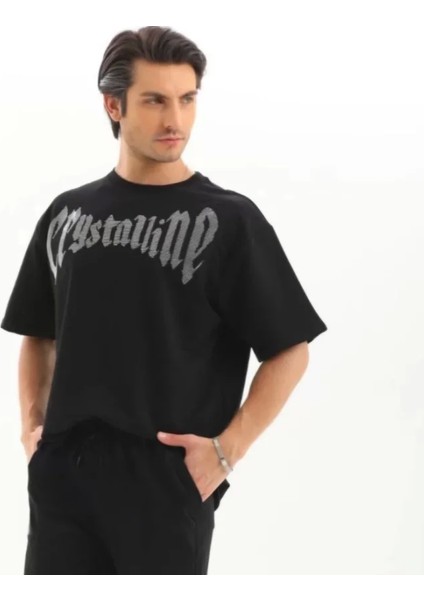 Unisex Oversize Taşlı Thirt Iyah modelleri
