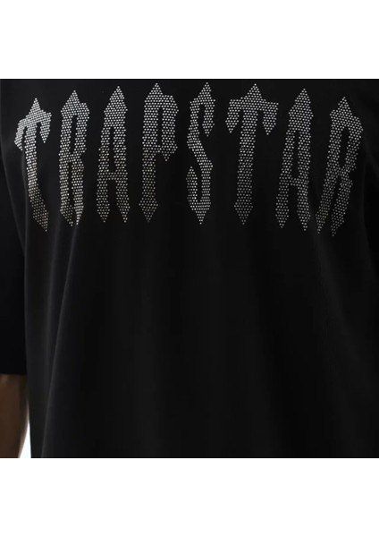 Unisex Oversize Taşlı Bisiklet Yaka Thirt Iyah modelleri