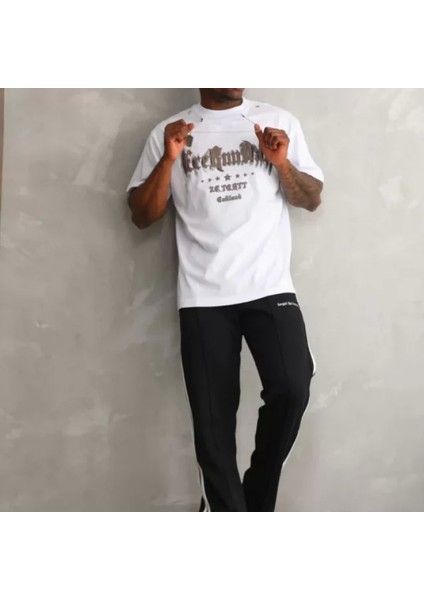 Unisex Oversize Kolye Dahil Thirt Beyaz fiyatları