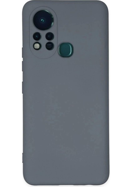 Newface Infinix Hot 11S Kılıf Nano Içi Kadife Silikon - Gri
