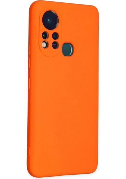 Newface Infinix Hot 11S Kılıf Nano Içi Kadife Silikon - Turuncu fiyatları