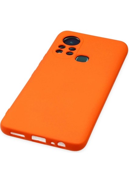 Newface Infinix Hot 11S Kılıf Nano Içi Kadife Silikon - Turuncu fırsatları