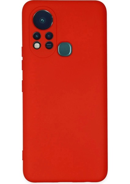 Newface Infinix Hot 11S Kılıf Nano Içi Kadife Silikon - Kırmızı