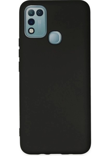 Newface Infinix Hot 10 Play Kılıf Nano Içi Kadife Silikon - Siyah