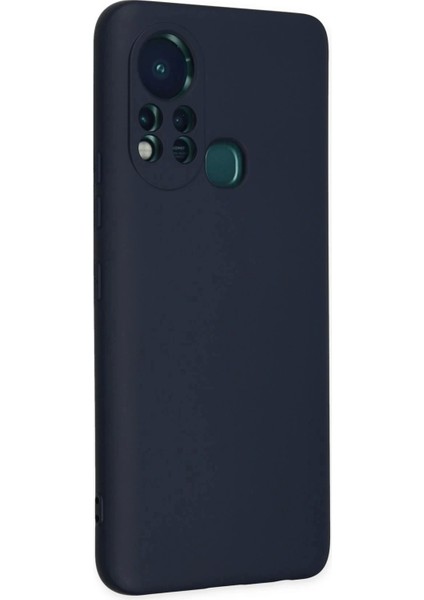 Newface Infinix Hot 11S Kılıf Nano Içi Kadife Silikon - Lacivert