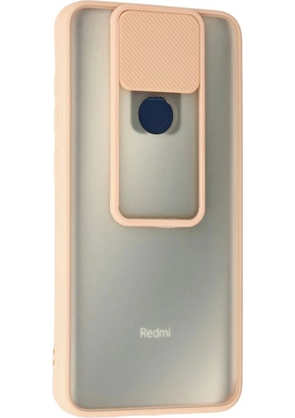 Newface Xiaomi Redmi Note 9 Kılıf Palm Buzlu Kamera Sürgülü Silikon - Pembe modelleri