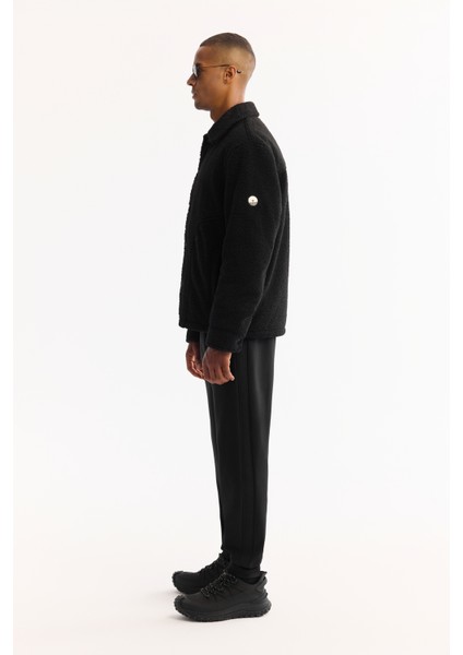 Erkek Siyah Klasik Yaka Rüzgar Geçirmez -4 Dereceye Dayanıklı Peluş Regular Fit Mont A52Y6111 modelleri