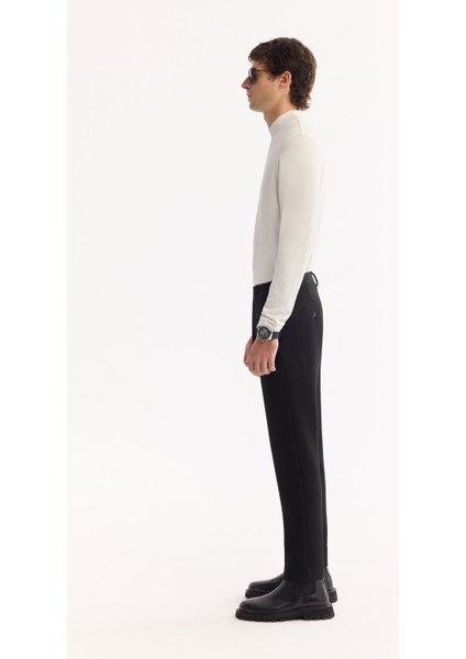 Erkek Siyah Yani Lastikli Bi-Stretch Hafif Slim Fit Pantolon A52Y3218 fiyatları
