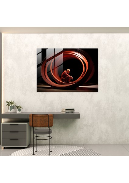 Esnek Sanat Cam Tablosu - Sirk Modern Heykel Cesur Duvar Dekorasyonu fiyatları