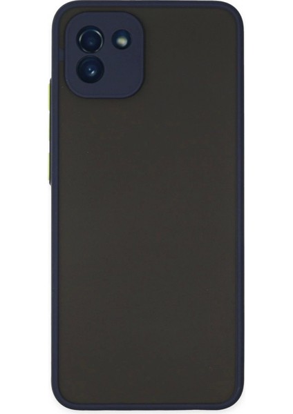 Newface Samsung Galaxy A03 Kılıf Montreal Silikon Kapak - Lacivert