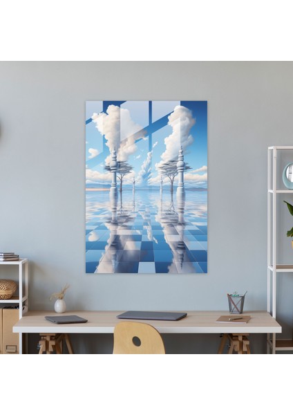 Satranç Cam Duvar Sanatı - Sanat Cam Duvar Sanatı Gerçeküstü Eser Satranç fiyatları