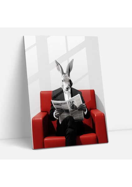 Hayvanların Insanlar Gibi Giyinmiş Duvar Dekorasyonu - Kanvas Tablo Modern Oturma Odası Için Hayvanlar Gibi Giyinmiş.