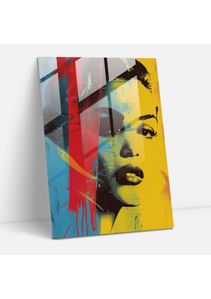 Andy Warhol Cam Tablo Modern Sanat - Andy Warhol Cam Sanatı Modern Sanat Cam Tablo