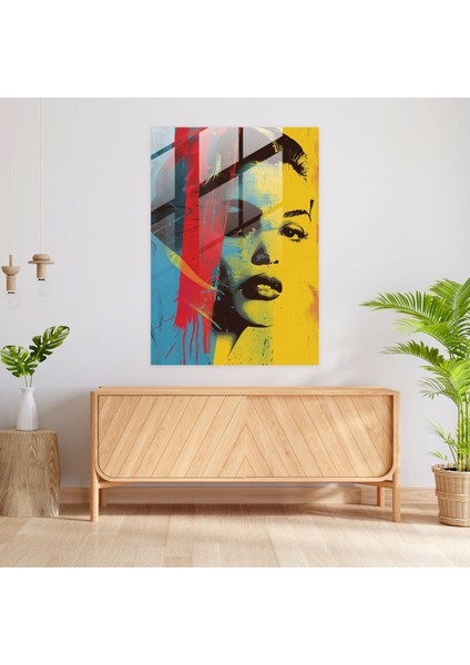 Andy Warhol Cam Tablo Modern Sanat - Andy Warhol Cam Sanatı Modern Sanat Cam Tablo modelleri