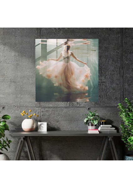 Balerin Rüyalı Cam Tablo - Balerin Zarafet Cam Tablo Pastel Renkli Fotoğraf modelleri