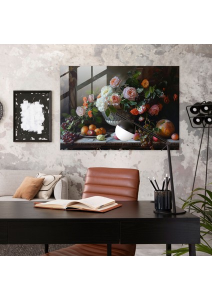 Klasik Modern Sanat - Kanvas Tablo Cam Tablo Natürmort Modern Sanat fiyatları