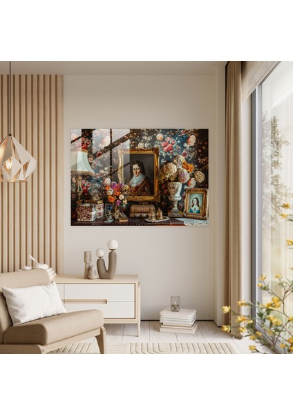 Barok Tarzı Resimli Cam Tablo Sanatı - Barok Modern Sanat Cam Tablo Cam Duvar Sanatı fiyatları