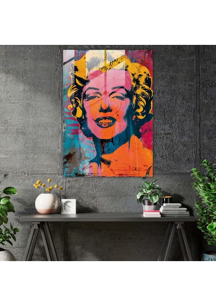 Andy Warhol Cam Tablo Ev Dekorasyonu - Modern Sanat fiyatları
