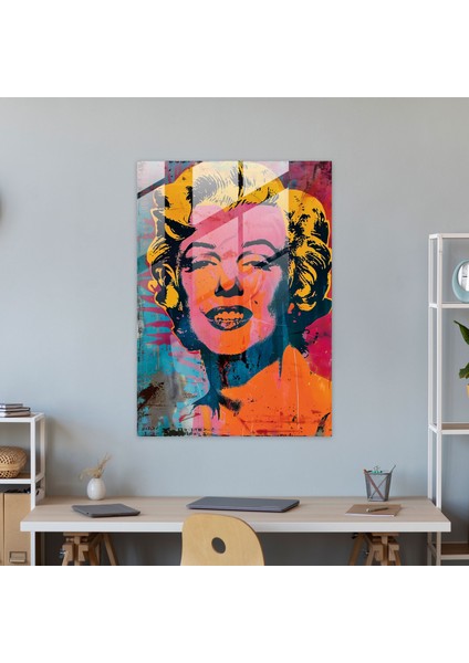 Andy Warhol Cam Tablo Ev Dekorasyonu - Modern Sanat modelleri