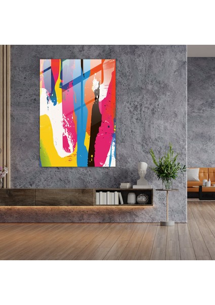 Andy Warhol Cam Tablo - Soyut Campbell's Çorbası Ilhamlı Cam Duvar Sanatı - Andy Warhol Soyut Sanat Modern Sanat fiyatları