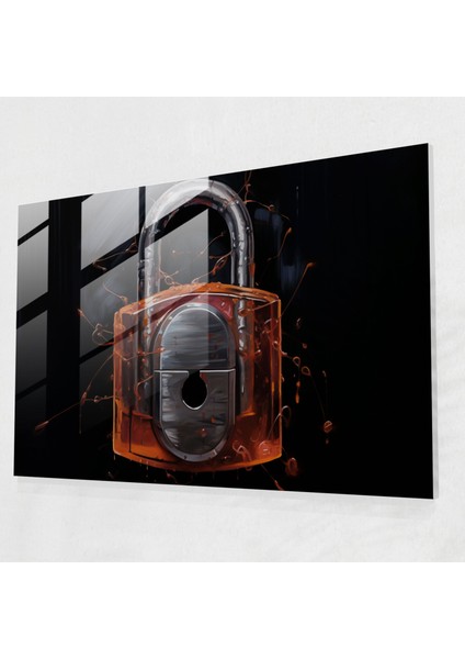 Blockchain Cam Tablo - Blockchain Cam Sanatı Duvar Dekorasyonu