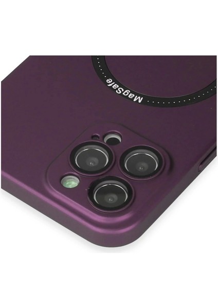 Newface iPhone 12 Pro Kılıf Jack Magneticsafe Lens Silikon - Mürdüm fırsatları