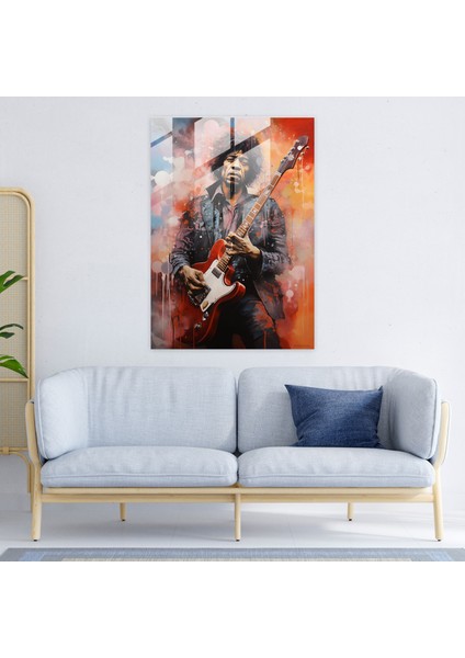 Basquiat Cam Tablo - Müzik Ikona - Basquiat Cam Sanat Ev Dekorasyonu fiyatları