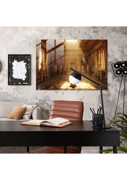 Klasik Duvar Dekorasyonu - Yunan Mitolojisi Cam Tablo - Ev Dekorasyonu Cam Sanatı fiyatları