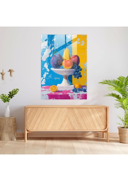 Pop Art Still Life Cam Tablo - Klasik+Popart Ev Dekorasyonu Klasizmi ve Pop Art Tarzını Birleştirin Cam Tablo fiyatları