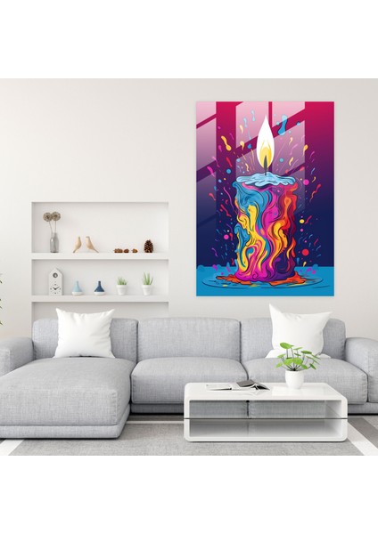 Cam Sanat Oyuncu Mum - Mum Ev Dekorasyonu Cam Sanatı Duvar Dekorasyonu modelleri