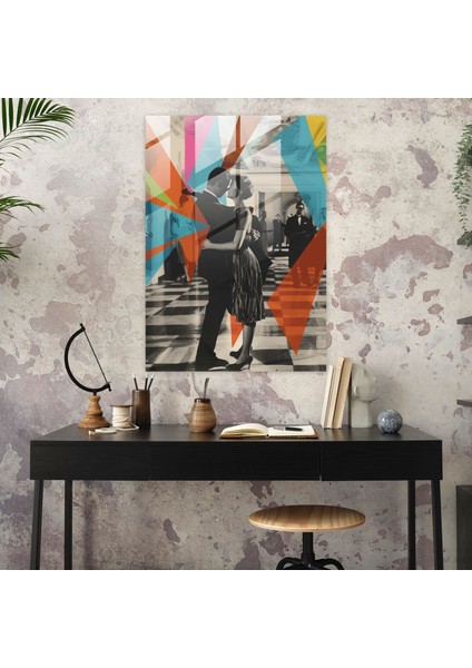 Klasik Pop Sanat Cam Tablosu - Klasik ve Pop Sanatın Buluşması Duvar Süsleme Cam Tablo Modern Sanat modelleri