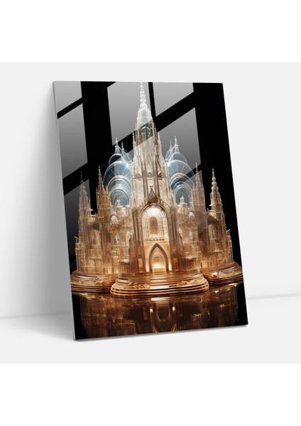 Kilise Cam Sanatı - Boyutlu Ev Dekorasyonu Için Kilise Cam Tablosu