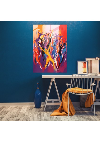 Afro Dans Cam Tablo - Afro Afro Temalı Modern Sanat Cam Duvar Sanatı fiyatları