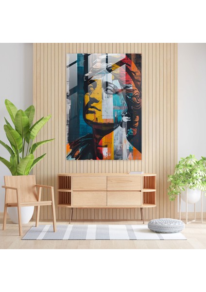 Klasikleşme ve Pop Art Modern Sanatı Buluşuyor - Klasikleşme ve Popart Cam Tablo Duvar Dekorasyonu Modern Sanat fiyatları