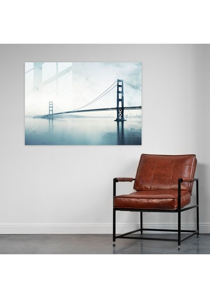 Geometrik Boğaziçi Köprüsü Cam Tablosu - Boğaziçi Köprüsü Cam Duvar Sanatı Geometrik Cam Sanatı fiyatları