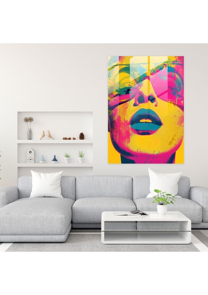 Andy Warhol Cam Tablo Sanatı - Canlı Renkler - Modern Sanat fiyatları