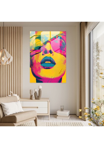 Andy Warhol Cam Tablo Sanatı - Canlı Renkler - Modern Sanat modelleri