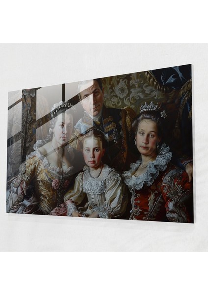 Barok Tarzı Resimli Cam Tablo Sanatı - Barok Tarzı Resim Cam Tablo Duvar Dekorasyonu